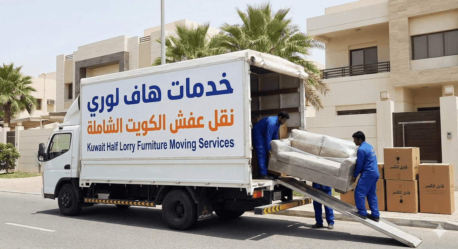 خدماتنا خدماتنا هاف لوري نقل عفش الكويت