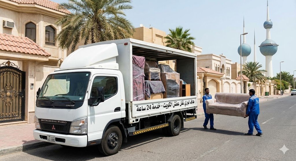 هاف لوري نقل عفش الكويت | نقل أغراض وأثاث 24 ساعة