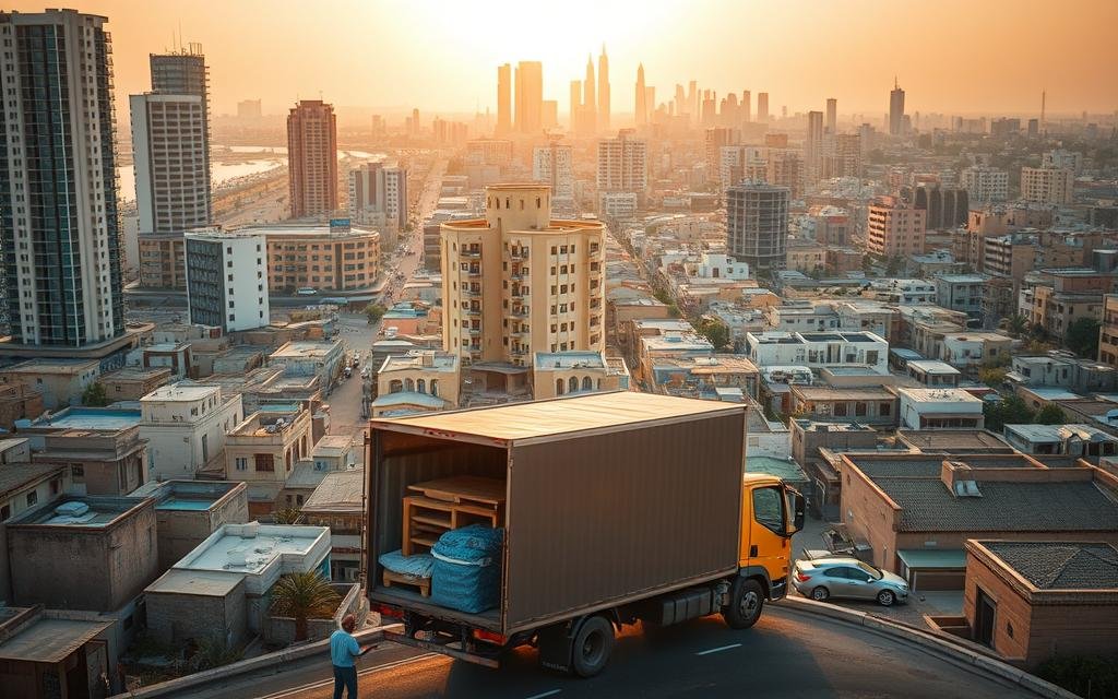 هاف لوري صباح السالم بالكويت | خدمة نقل عفش وأغراض وتوصيل 24 ساعة